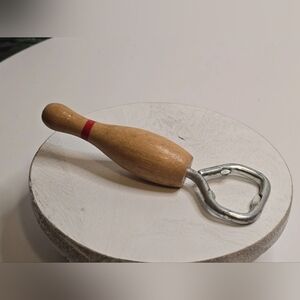 Vintage Wood Bowling Pin Bottle Opener [Read Details]